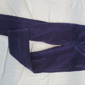 Gloria Vanderbilt Women's Violet-Purple Velour Corduroy  Jeans - size 10
